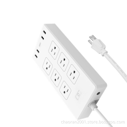 US Smart Wifi Usb Power Strip Surge Protector Outlet Socket Power Extensions Strip Electrical Power Strips TUYA